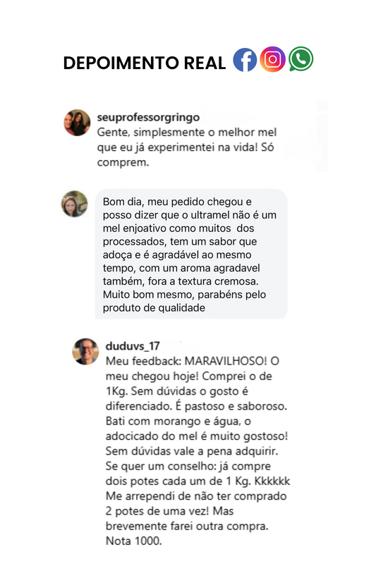 Ultramel - Mel Cru Cremoso Dourado 300g